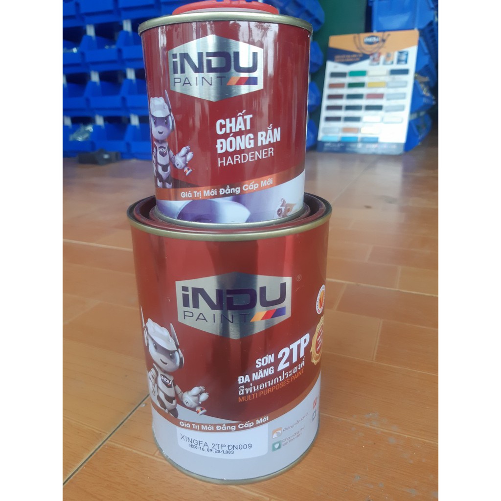 #3 Sơn đa năng Indu 2TP Bình Dương| Thành phần: Được tổng hợp acrylic cao cấp và chất tạo màu bền đẹp