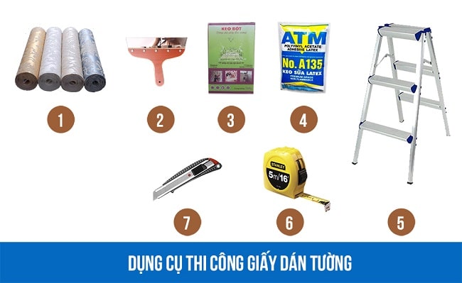 Sử dụng keo sữa ATM thi công giấy dán tường|#1 Keo sữa latex ATM Bình Dương