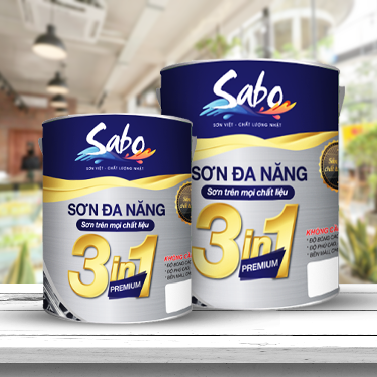 Đáp ứng mọi nhu cầu về sơn phủ tại Bình Dương với thời gian giao hàng nhanh nhất. #1 Sơn phủ sắt mạ kẽm SABO PAINT 3 IN 1 Bình Dương