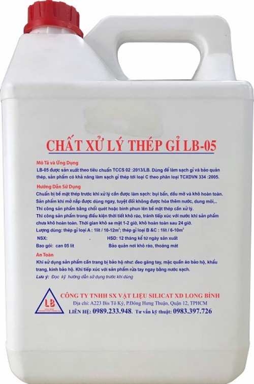 TÍNH NĂNG KỸ THUẬT | #3 Chất xử lý gỉ thép LB-05 Bình Dương