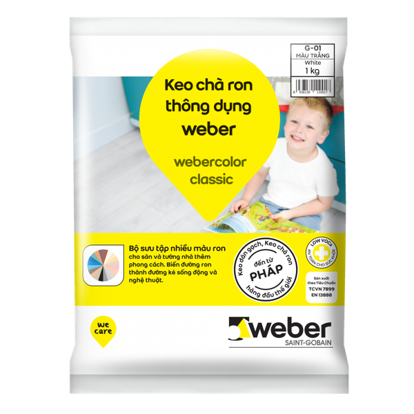 #3 Keo chà ron WEBER Bình Dương | Đây là keo chà ron dành cho các tòa nhà văn phòng, phòng khách, phòng ngủ với nhiều màu sắc phù hợp