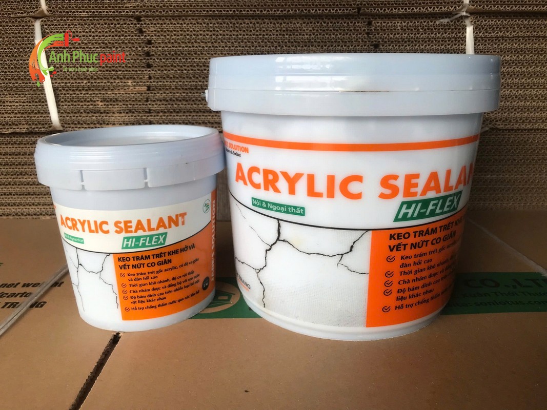 👉 Keo xử lý vết nứt co giãn Acrylic Sealant Hi-flex – Giải pháp hoàn hảo cho mọi công trình! #1 Keo xử lý vết nứt co giãn Acrylic Sealant Hi-flex Bình Dương