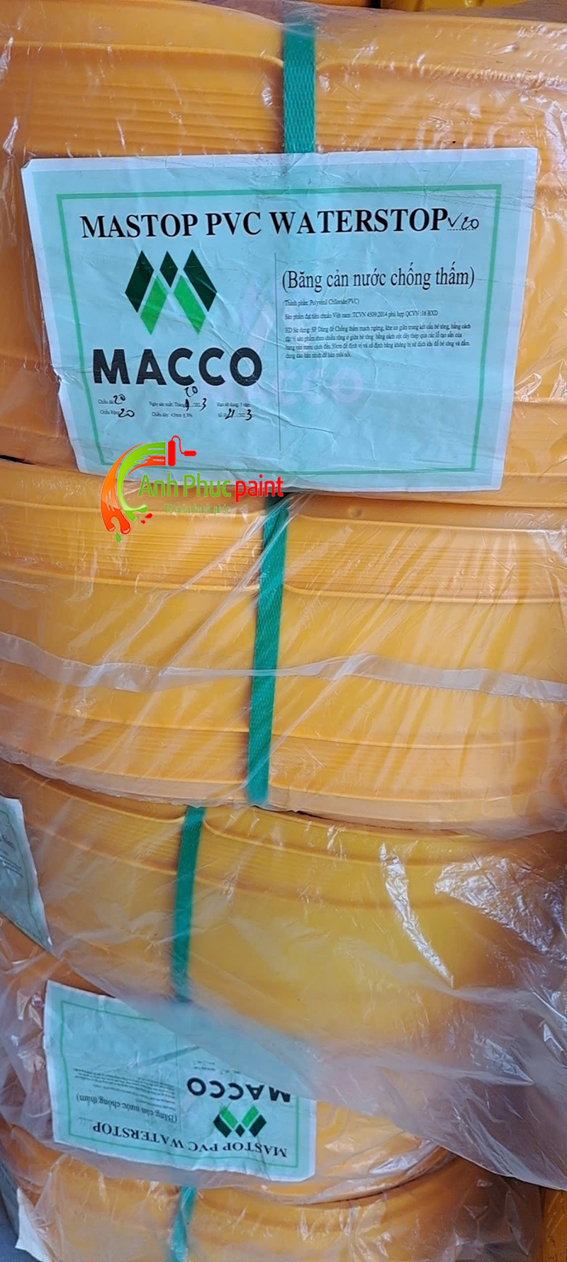 CÁC LOẠI BĂNG CẢN NƯỚC PVC MASTOP | Nơi bán Băng cản nước PVC MASTOP Bình Dương #1