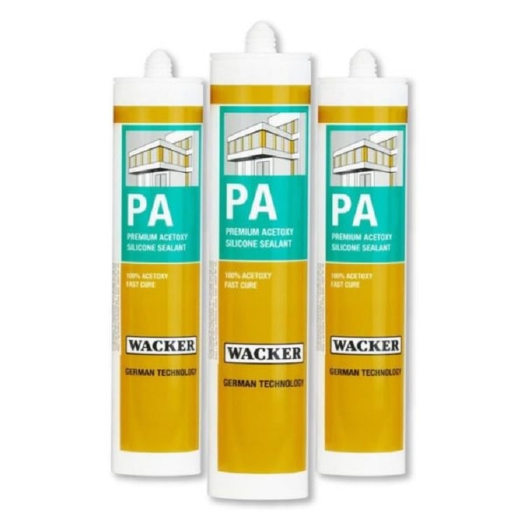#1 Phân Phối Keo Silicone PA Wacker tại Bình Dương chuyên dùng cho nhôm kính là keo silicone một thành phần có độ cứng và lưu hóa bằng axit dành cho các ứng dụng kính và công nghiệp.