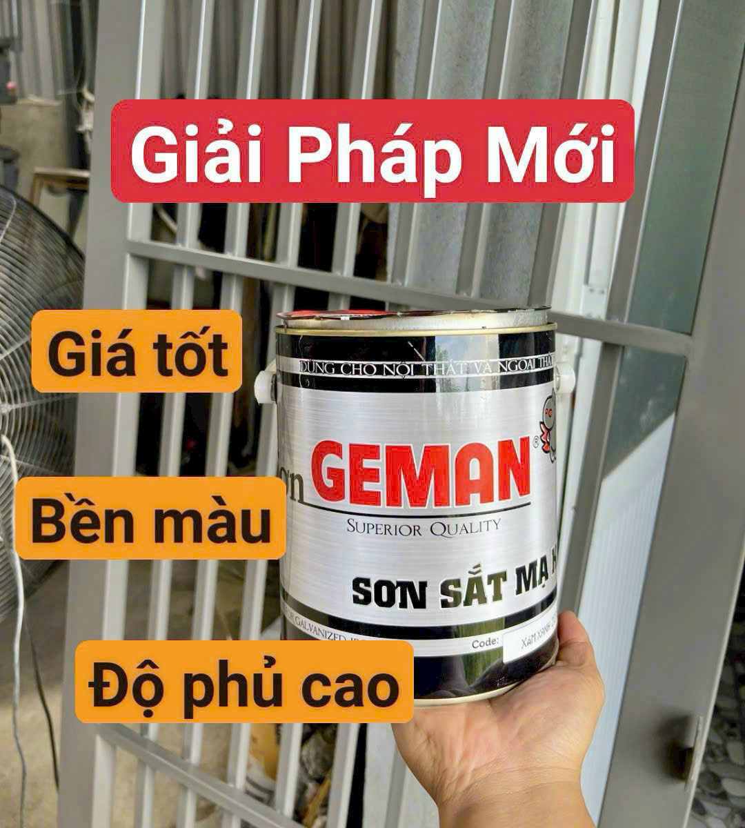 Ưu Điểm Nổi Bật Của Sơn GEMAN: Sơn Sắt Mạ Kẽm GEMAN Bình Dương #1