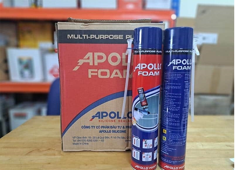 Có 2 loại, Loại dùng súng bắn keo foam chuyên dụng và loại dùng vòi nhựa kèm theo | #1 Bán Keo bọt nở APOLLO FOAM Bình Dương