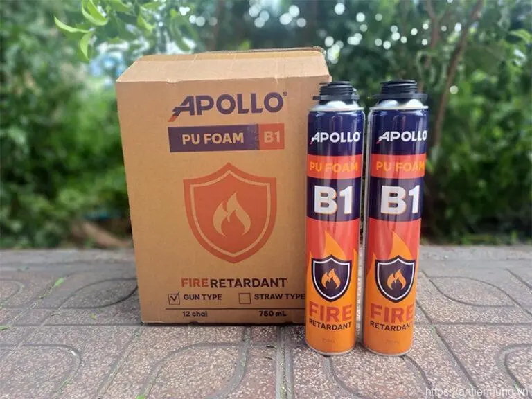 MÔ TẢ APOLLO PU FOAM B1 #1 Keo bọt nở chóng cháy Apollo PU Foam B1 Bình Dương