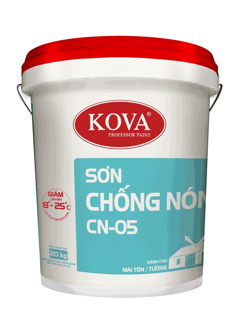 Đại lý Sơn chống nóng Kova CN-05 Bình Dương #1 Những bề mặt hay chịu ánh nắng mặt trời trực tiếp như mái tôn, tường ngăn, bê tông, xi măng, nhựa đường, fibrô-xi măng, gỗ.