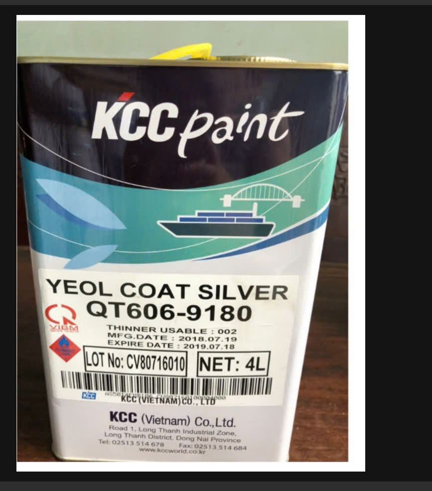 Thông Số Kỹ Thuật Sơn Chịu Nhiệt 600 Độ KCC QT606-9180 Bình Dương #1