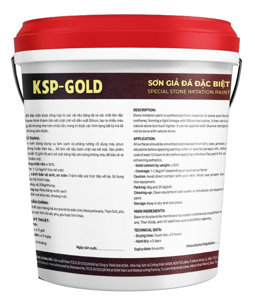 Chuẩn bị bề mặt: #1 Sơn giả đá Kova màu 1543 Bình Dương