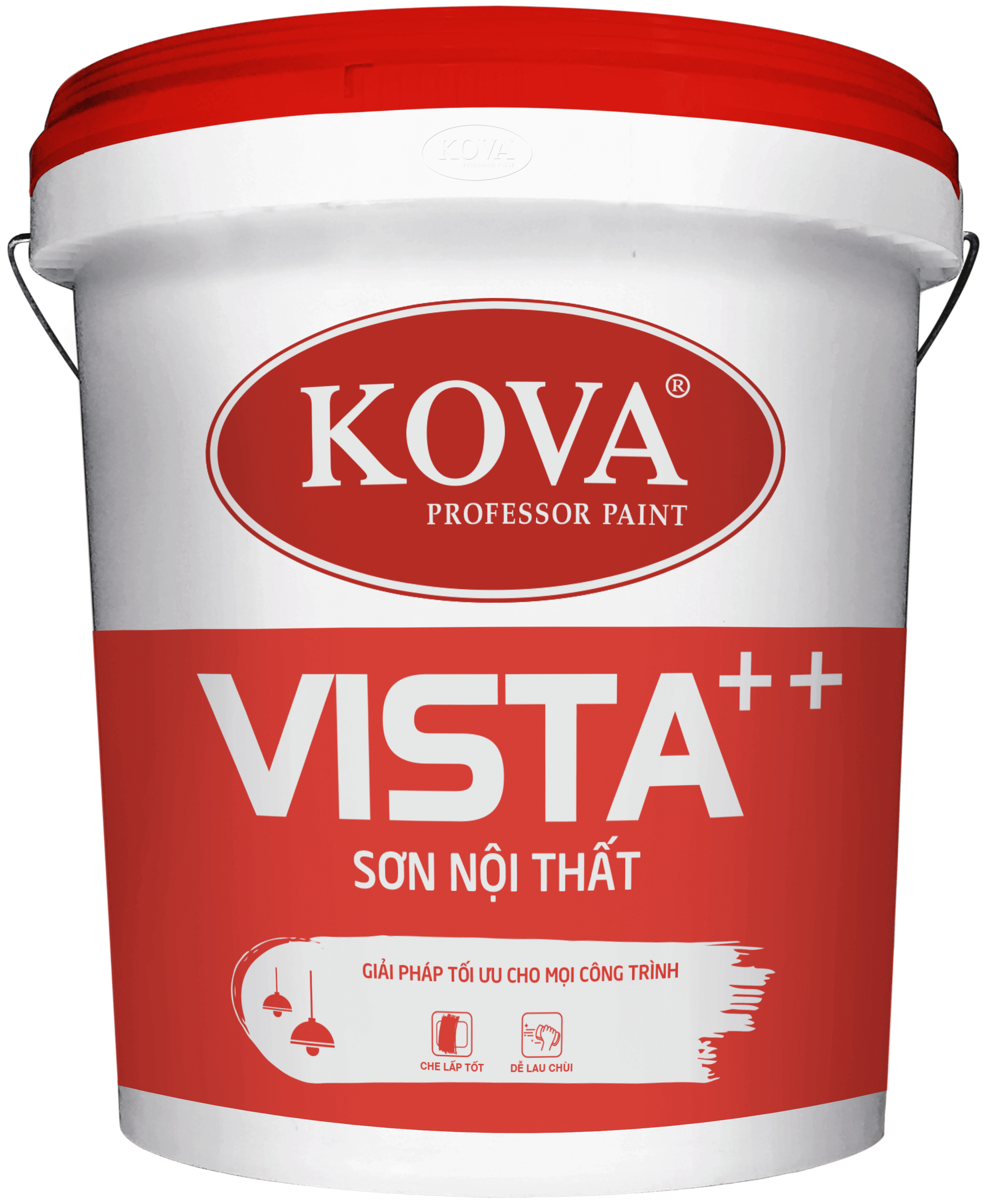 #1 Phân phối sơn nội thất KOVA Vista ++ Bình Dương với nhiều đặc tính vượt trội như khả năng che phủ cao, bề mặt sơn bền đẹp, láng mịn, chịu được chùi rửa tối đa giúp việc vệ sinh tường nhà dễ