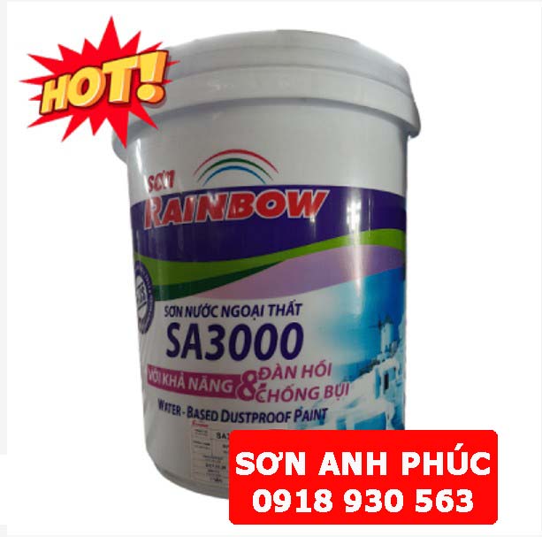 Hãy liên hệ ngay với SƠN ANH PHÚC – đại lý chuyên cung cấp sơn nước chính hãng với giá tốt nhất thị trường. Sơn ngoại thất chống bụi Rainbow SA3000 Bình Dương #1