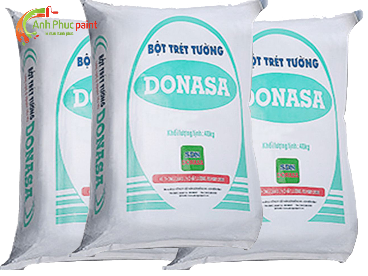 Đại lý Bột trét nội thất Donasa 40kg Bình Dương