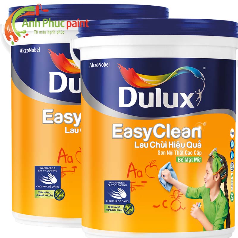 SƠN NỘI THẤT DULUX EASYCLEAN LAU CHÙI HIỆU QUẢ A991 (15 LÍT)