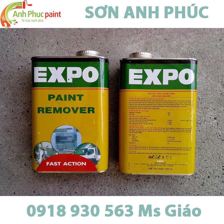 An toàn cho bề mặt vật liệu, không làm hư hại đến kim loại, gỗ, hoặc các chi tiết nhỏ.#1 Đại lý Hóa chất tẩy sơn Expo Paint Remover Fast Action Bình Dương