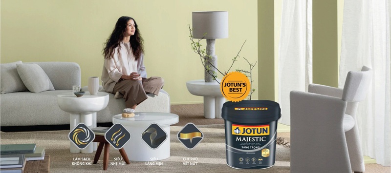 Jotun – Thương Hiệu Toàn Cầu, Chất Lượng Hàng Đầu | #1 Sơn nội thất siêu cao cấp Jotun Majestic Bình Dương