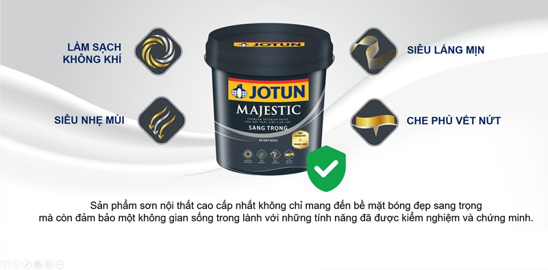 Những Đặc Điểm Vượt Trội Tạo Nên Sự Khác Biệt Của Jotun Majestic | #1 Sơn nội thất siêu cao cấp Jotun Majestic Bình Dương