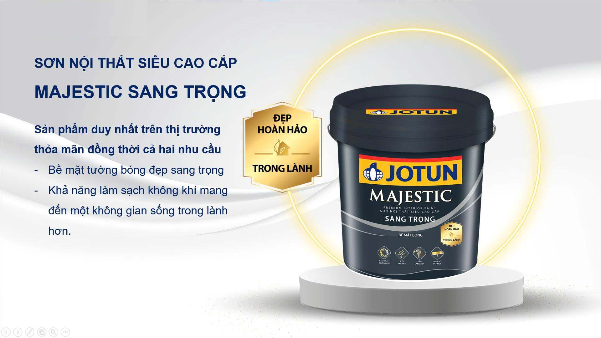 Sơn Nội Thất Siêu Cao Cấp Jotun Majestic – Nâng Tầm Không Gian Sống Tại Bình Dương