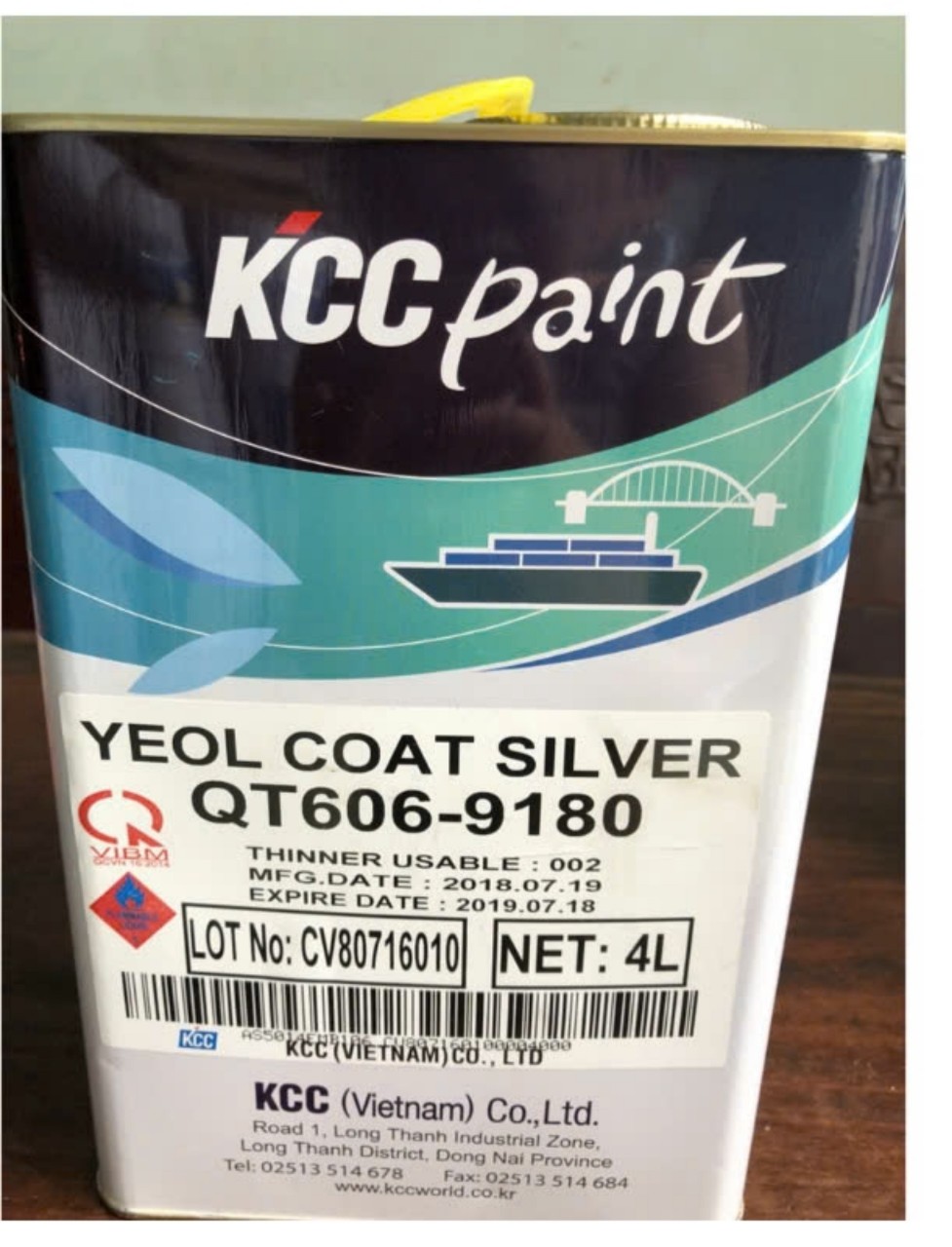 LIÊN HỆ BÁO GIÁ – MUA HÀNG – THI CÔNG SƠN CHỊU NHIỆT 600ᴼC KCC YEOL COAT QT606-9180 | Mua Sơn chịu nhiệt 600ᴼC KCC ở đâu Bình Dương