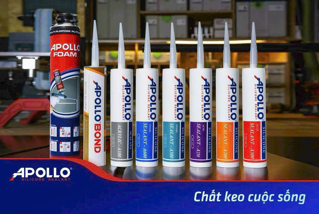 Sơn Anh Phúc cam kết mang đến dịch vụ tốt nhất cùng sản phẩm chất lượng hàng đầu. #1 Phân phối Keo Apollo Silicone giá sỉ Bình Dương