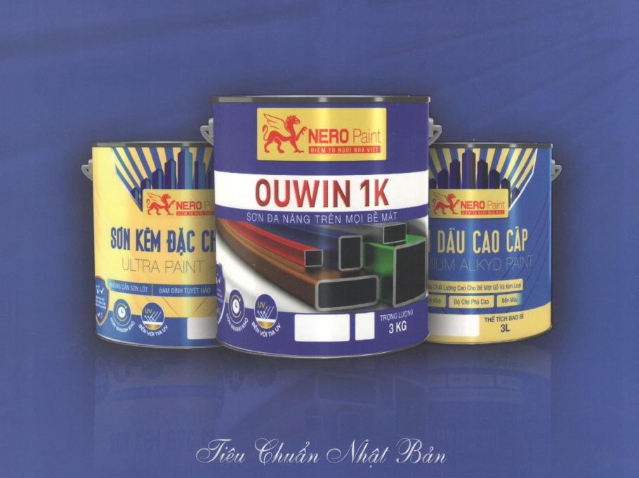BẢNG MÀU SƠN DẦU VÀ KẼM NERO PAINT – CHẤT LƯỢNG VƯỢT TRỘI, BỀN ĐẸP THEO THỜI GIAN