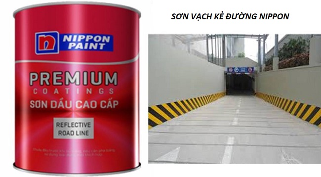 ✅ Độ bám dính cao: Sơn bám chắc vào bề mặt bê tông, nhựa đường, hạn chế bong tróc.#1 Đại lý Sơn Nippon Road line phản quang Reflective Bình Dương