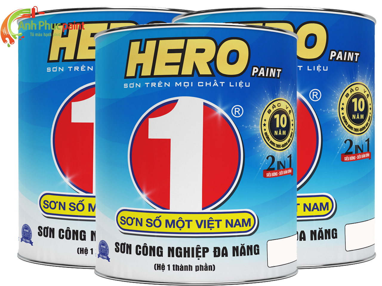 Đại lý sơn Công Nghiệp Đa Năng Hero tại Bến Cát Bình Dương