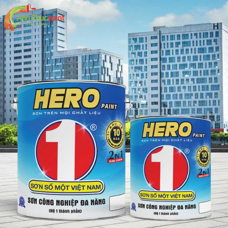 Đại lý sơn Công Nghiệp Đa Năng Hero tại Bến Cát Bình Dương