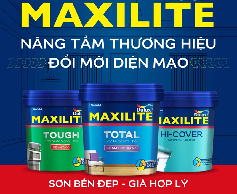 Sơn nội thất Maxilite: Maxilite Hi-Cover, Maxilite Total, Maxilite Smooth, Maxilite Super Matt...Mua Sơn Maxilite Tại Bình Dương Giá Tốt