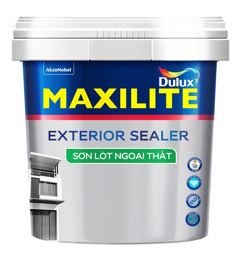 🔴 Hỗ trợ giao hàng nhanh trong khu vực Bình Dương và các tỉnh lân cận. #1 Sơn lót ngoài nhà Maxilite 15 Lít Bình Dương