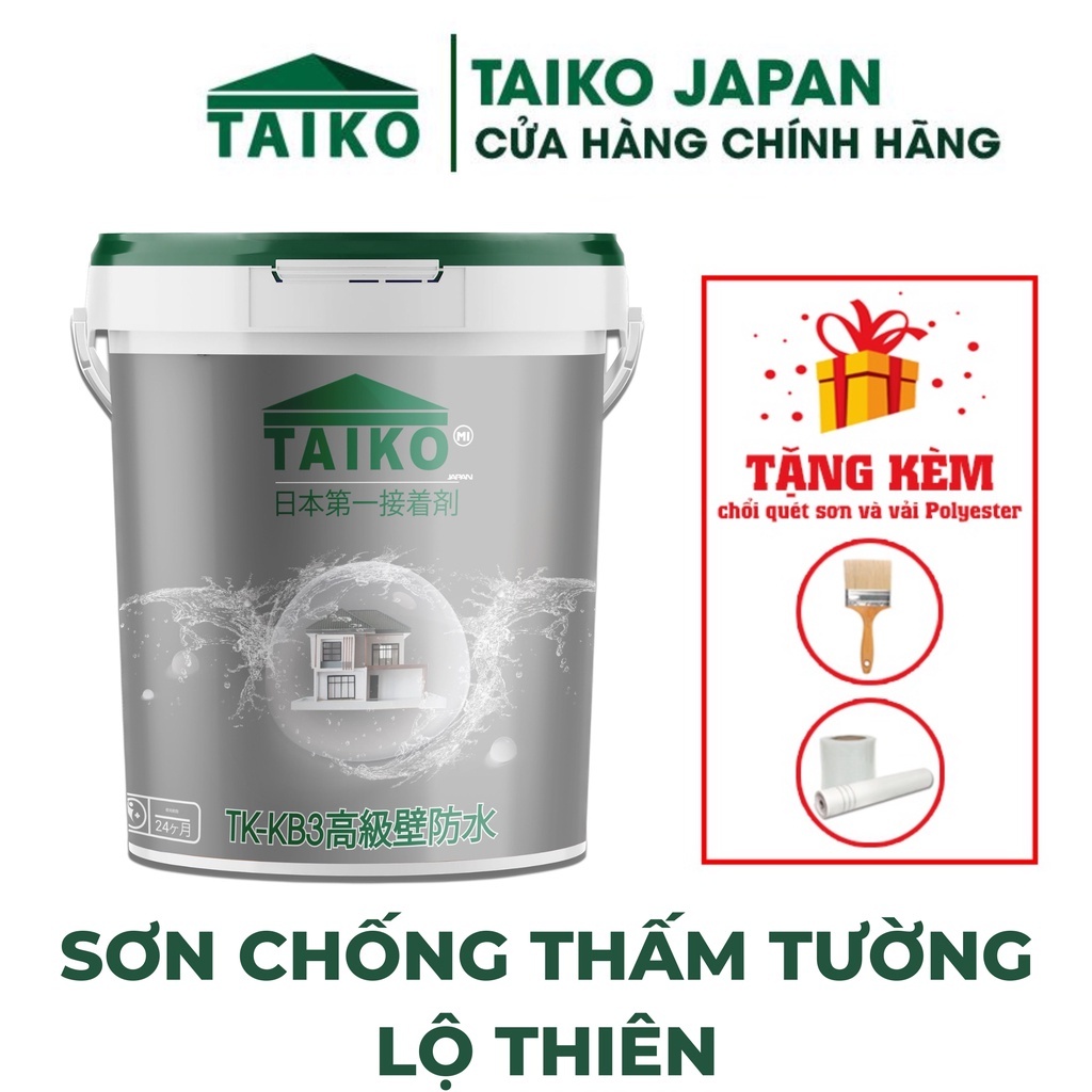 #1 Bán keo chống thấm tường Taiko Bình Dương | TK- KB3 là chất chống thấm một thành phần áp dụng công nghệ hoàn toàn mới dùng thay thế chống thấm xi măng để chống thấm tường đứng với rất nhiều tính năng ưu việt 