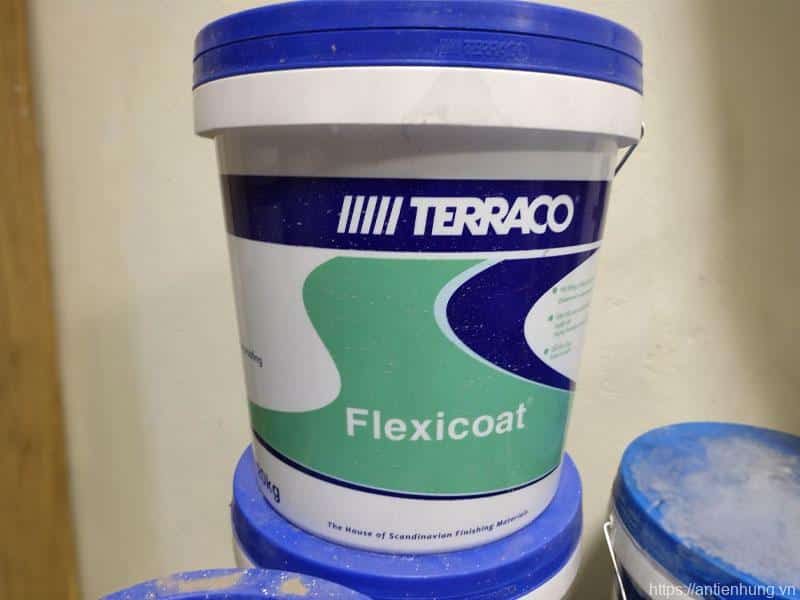 Hàng chính hãng 100%, tuyệt đối không pha trộn hay hàng giả. #1 Đại lý bán Sơn chống thấm Terraco Flexicoat Bình Dương
