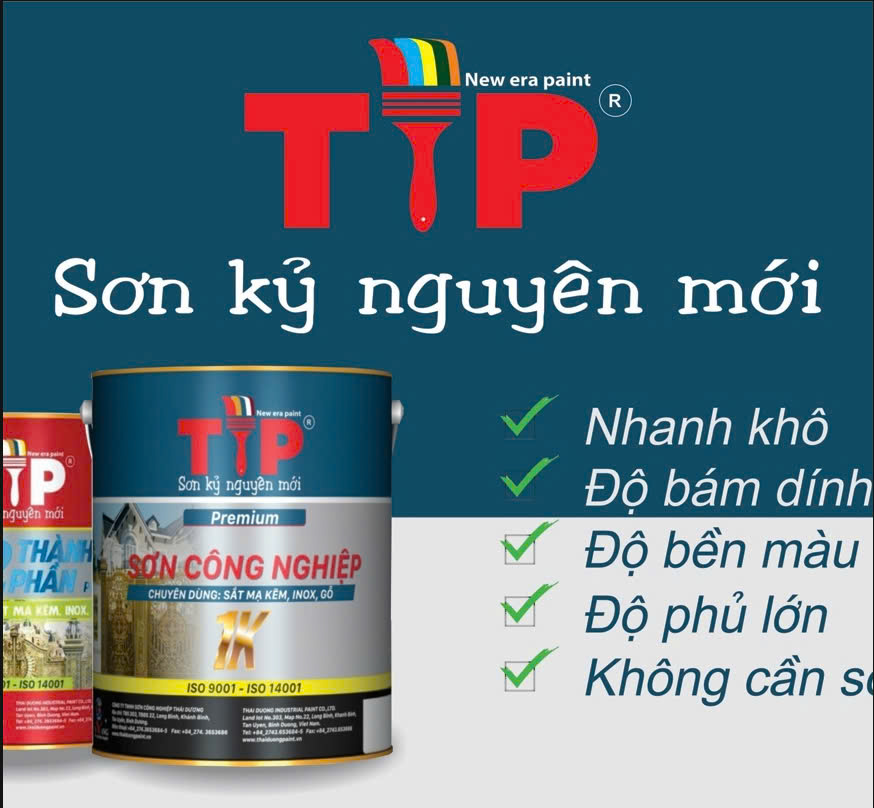 ✅ Thành phần sơn đặc biệt giúp chống oxy hóa, ngăn chặn rỉ sét, kéo dài tuổi thọ vật liệu.#1 Đại lý Sơn Sắt 1 Thành Phần Tip Bình Dương