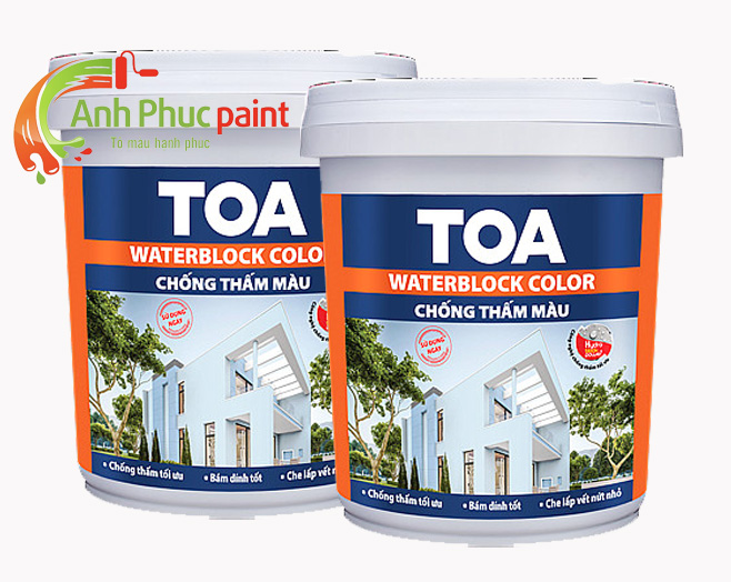 Đại lý chống thấm TOA Waterblock Color ở Bình Dương