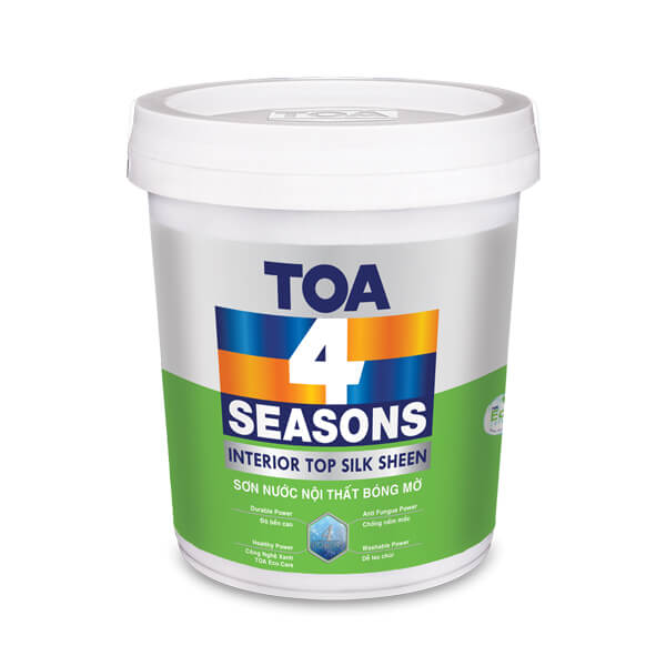 Sơn nội thất TOA 4 Seasons giá sỉ (#Bình Dương) Độ bền cao Chống nấm mốc Dễ lau chùi