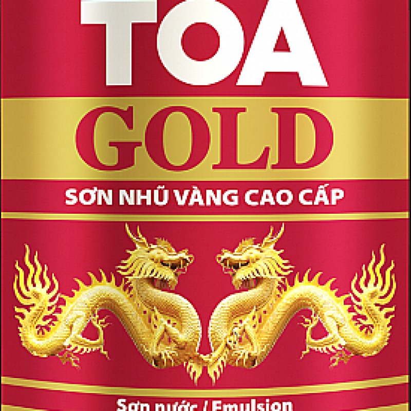 Làm sạch bề mặt loại bỏ bụi bẩn, lớp sơn cũ. Xử lý các bề mặt bị rong rêu, nấm mốc bằng hóa chất thích hợp.Sơn nhũ vàng cao cấp TOA Gold Emulsion (#Bình Dương)