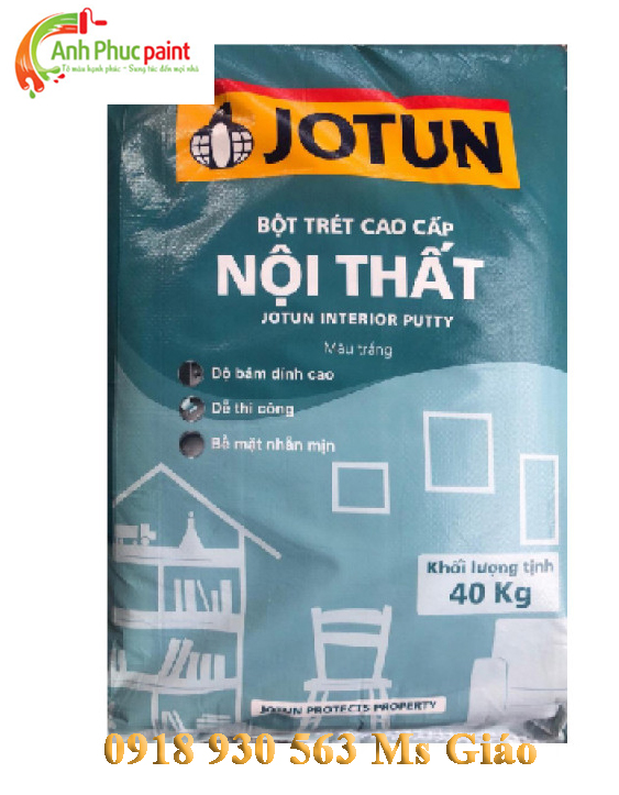 Bột trét tường nội thất Jotun - 40 kg