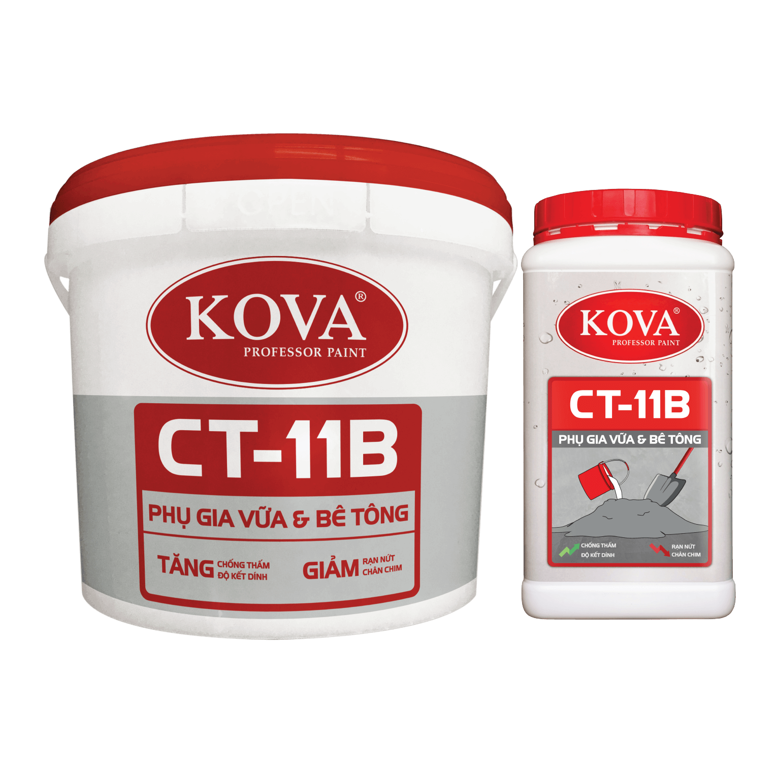 #1 Phụ gia vữa & Bê tông CT-11B Bình Dương Tăng khả năng chống thấm Giảm sự rạn nứt của hồ vữa, bê tông