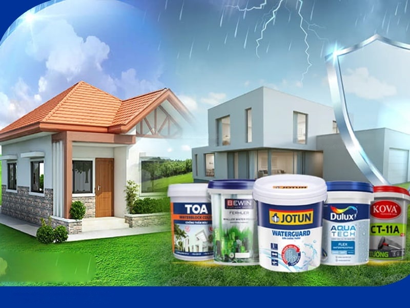 Chống thấm sân thượng, ban công: Ngăn chặn nước mưa tích tụ, thẩm thấu gây hư hại trần nhà và các tầng dưới. Thi Công Sơn Chống Thấm Uy Tín Tại Bình Dương