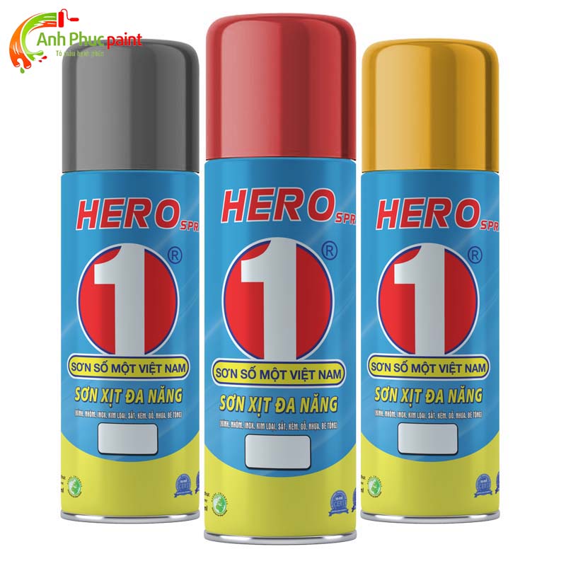 Sơn Xịt Đa Năng Hero Bình Dương