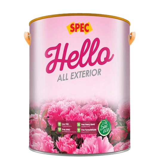 SPEC HELLO ALL EXTERIOR SƠN NƯỚC NGOẠI THẤT BÓNG NHẸ