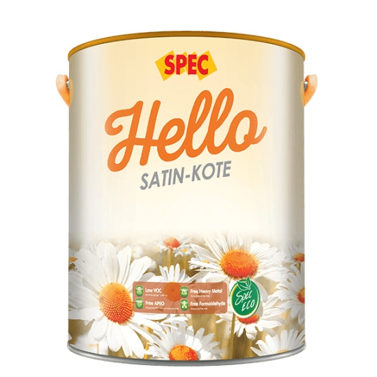 SPEC HELLO SATIN-KOTE SƠN NƯỚC NGOẠI THẤT SATIN